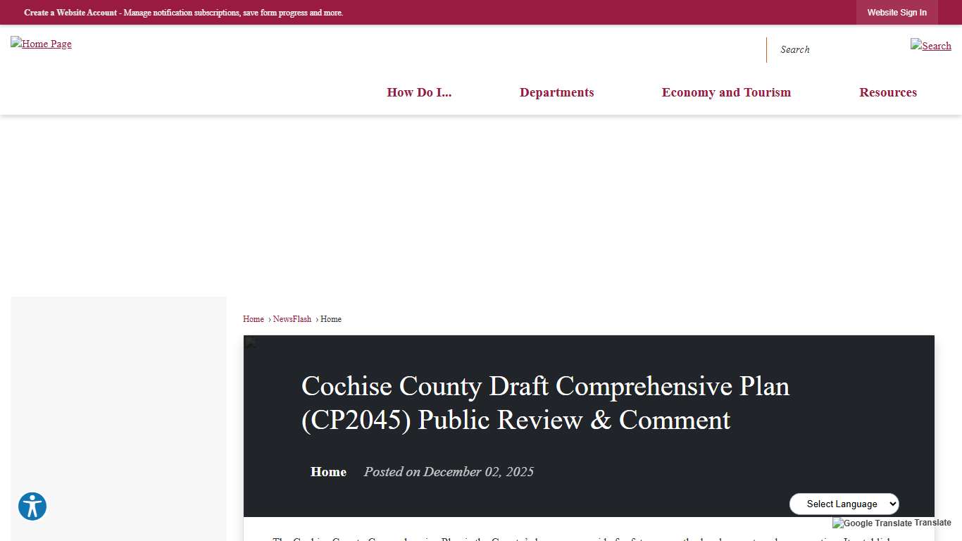 Cochise County Draft Comprehensive Plan (CP2045) Public Review & Comment • Cochise County, AZ