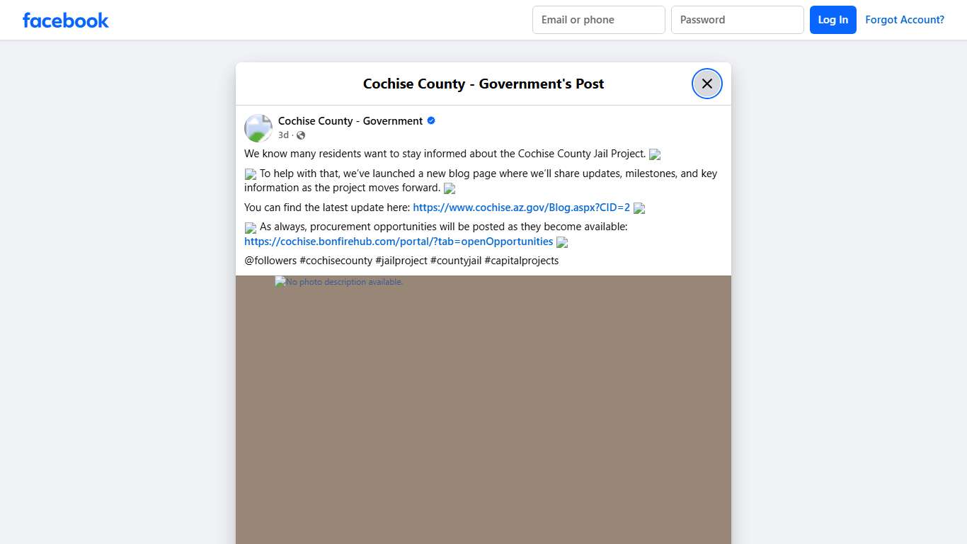 We know many residents want... - Cochise County - Government | Facebook